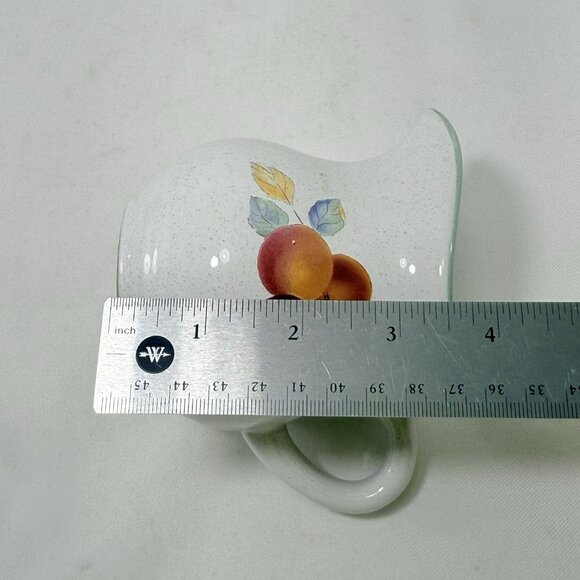 Vintage Retired International Tableworks Creamer Sweet Bounty Stoneware Fruit - Picture 8 of 12